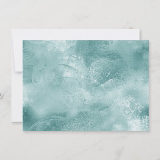 RPG Luxe | Aqua Smoke Fantasy Tabletop Gamer Dice Einladung (Rückseite)