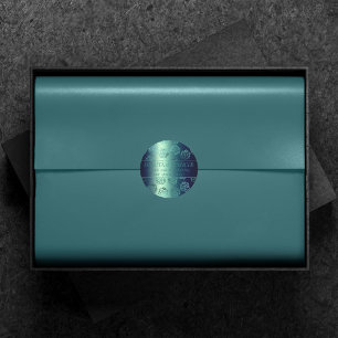 RPG Luxe Aquamarin Fantasy Tabletop Gamer Custom Runder Aufkleber