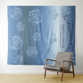 RPG Luxe | Blue Fantasy Tabletop Gamer Foto Stand Wandteppich (Beispiel (Horizontal))