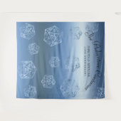 RPG Luxe | Blue Fantasy Tabletop Gamer Foto Stand Wandteppich (Vorderseite (Horizontal))