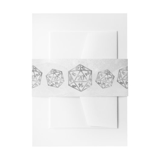 RPG Luxe | Fantasy Old School Tabletop Gamer Dice Einladungsbanderole (Vorderseite Beispiel)