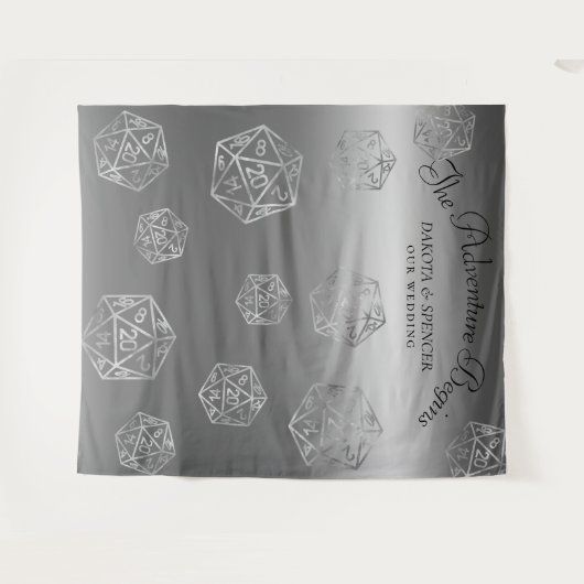 RPG Luxe | Fantasy Retro Tabletop Gamer Hintergrun Wandteppich (Vorderseite (Horizontal))