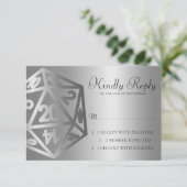 RPG Luxe | Fantasy Sheen Tabletop Retro Gamer Dice RSVP Karte (Stehend Vorderseite)