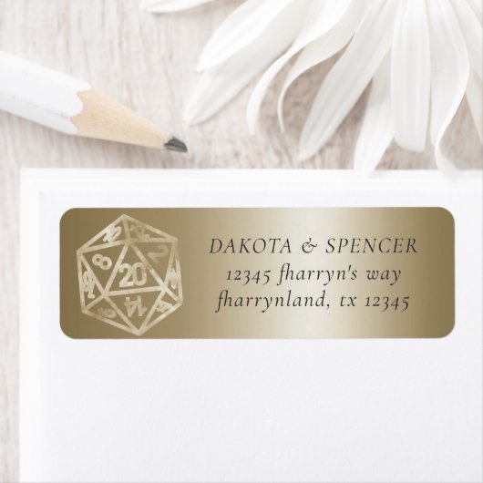 RPG Luxe | Gold Fantasy Tabletop Gameadresse (Insitu)