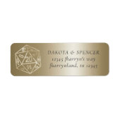 RPG Luxe | Gold Fantasy Tabletop Gameadresse (Vorne)