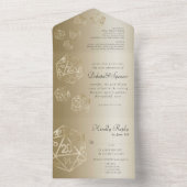 RPG Luxe | Gold Fantasy Tabletop PnP Gamer Entree All In One Einladung (Innen Boden)