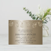 RPG Luxe | Gold Sheen Tabletop Gamer Dice Lights Einladung (Stehend Vorderseite)