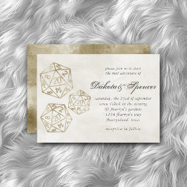 RPG Luxe | Gold Smoke Fantasy Tabletop Gamer Dice Einladung