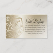 RPG Luxe | Gold Tabletop Gamer Dice - Geschenkanze Begleitkarte (Vorderseite)