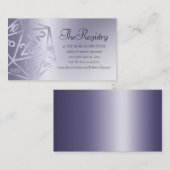 RPG Luxe | Lila Fantasy Tabletop Gamer Registry Begleitkarte (Vorne/Hinten)