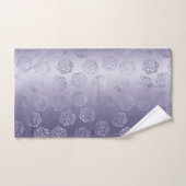 RPG Luxe | Lila Fantasy Tabletop PnP Gamer Dice Badhandtuch Set (Handtuch)