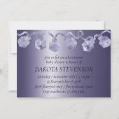 RPG Luxe | Lila Sheen Tabletop Gamer Dice Lights Einladung (Vorderseite)