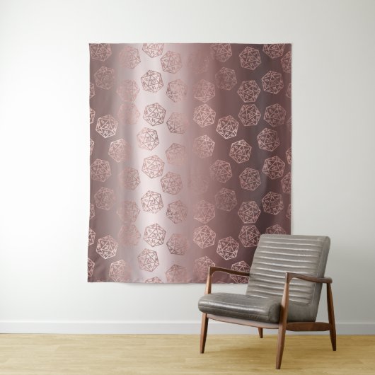 RPG Luxe | Mauve Fantasy Tabletop Dice Foto Stand Wandteppich (Beispiel)