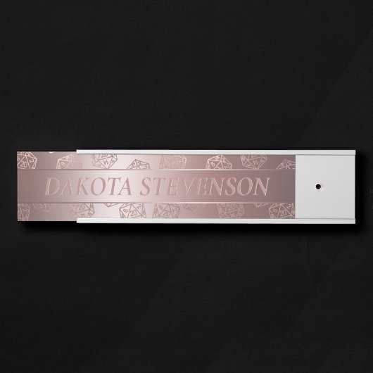 RPG Luxe | Mauve Fantasy Tabletop Gamer Branding Türschild