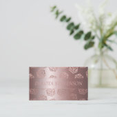 RPG Luxe | Mauve Fantasy Tabletop Gamer Branding Visitenkarte (Stehend Vorderseite)