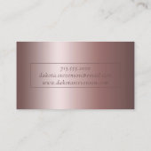 RPG Luxe | Mauve Fantasy Tabletop Gamer Branding Visitenkarte (Rückseite)