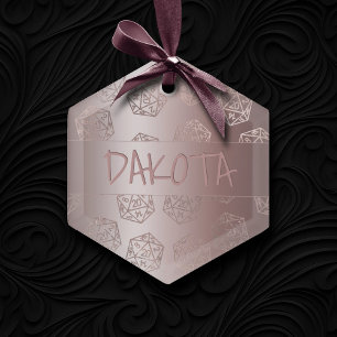 RPG Luxe   Mauve Fantasy Tabletop Gamer Custom Keramik Ornament