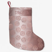 RPG Luxe | Mauve Fantasy Tabletop Gamer Custom Kleiner Weihnachtsstrumpf (Vorderseite)