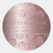 RPG Luxe | Mauve Fantasy Tabletop Gamer Custom Runder Aufkleber (Vorderseite)