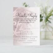 RPG Luxe | Mauve Fantasy Tabletop Gamer Entree RSVP Karte (Stehend Vorderseite)