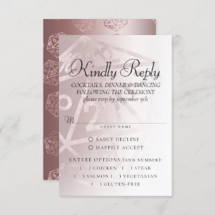 RPG Luxe   Mauve Fantasy Tabletop Gamer Entree RSVP Karte