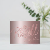 RPG Luxe | Mauve Fantasy Tabletop Gamer Reschedul Postkarte (Stehend Vorderseite)