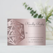 RPG Luxe | Mauve Sheen Fantasy Tabletop Gamer Dice RSVP Karte (Stehend Vorderseite)
