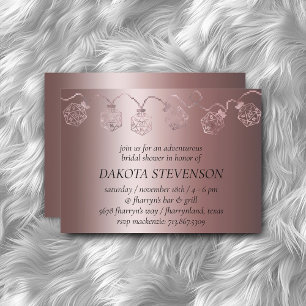 RPG Luxe   Mauve Sheen Tabletop Gamer Dice Lights Einladung