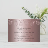 RPG Luxe | Mauve Sheen Tabletop Gamer Dice Lights Einladung (Stehend Vorderseite)