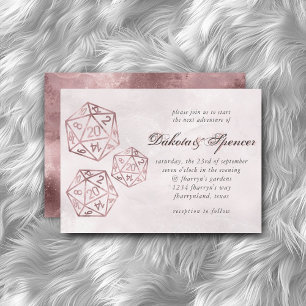 RPG Luxe   Mauve Smoke Fantasy-Tischspieler-Würfel Einladung