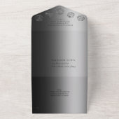 RPG Luxe | Onyx Sheen Fantasy Tabletop Gamer Dice All In One Einladung (Außenbereich)