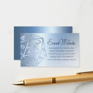 RPG Luxe   Website von Blue Fantasy Tabletop Gamer Begleitkarte