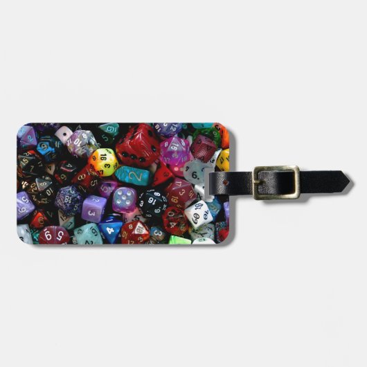 RPG Multi-versah Würfel mit Seiten Gepäckanhänger (Vorderseite horizontal)