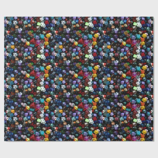 RPG Multi-versah Würfel mit Seiten Geschenkpapier (Flach)