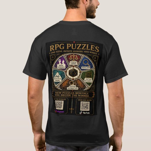 RPG-Puzzles-Merch T-Shirt (Rückseite)