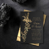 RPG-Schwert | Gold Sheen Fantasy Tabletop Gamer Di Einladung