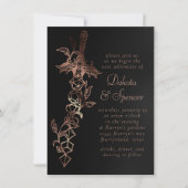 RPG-Schwert | Kupfer Fantasy Tabletop Gamer Dice Einladung (Vorderseite)