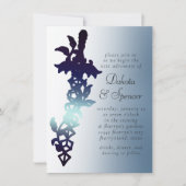 RPG-Schwert | Navy Sheen Fantasy Tabletop Gamer Di Einladung (Vorderseite)