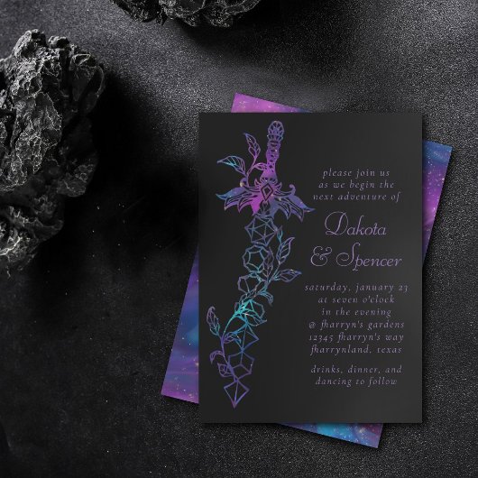 RPG-Schwert | Nebula Fantasy Tabletop Gamer Dice Einladung