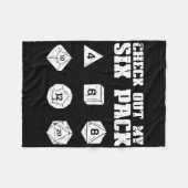 Rpg Sieh Dir Mein 6 Pack Lustiger Gamer Männer Jun Fleecedecke (Vorderseite (Horizontal))