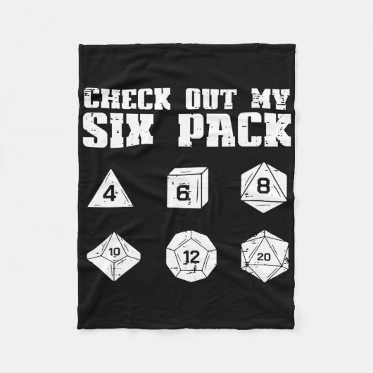 Rpg Sieh Dir Mein 6 Pack Lustiger Gamer Männer Jun Fleecedecke (Vorderseite)