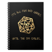 RPG-Spaß | Gold Spaß und Spiele bis DM lächelt Notizblock (Vorderseite)