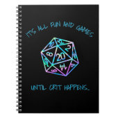 RPG-Spaß | Holo Spaß und Spiele bis Crit passiert Notizblock (Vorderseite)
