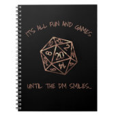 RPG-Spaß | Kupfer Spaß und Spiele bis DM lächelt Notizblock (Vorderseite)