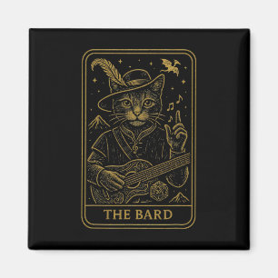 Rpg-Spieler Der Rd D20-Würfel Verrückter Geek-Katz Magnet