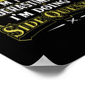 RPG-Spieler Ich Mache Nebenquests - Casual Crewnec Poster (Ecke)
