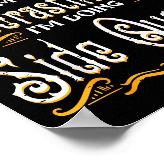 RPG-Spieler Nicht Prokrastinieren Nebenquest Lusti Poster (Ecke)