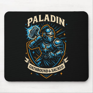 Rpg-Spieler Paladin D20 Würfel Nerdy Geek Männer F Mousepad