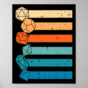 Rpg-Spieler Retro Rollenspiel Männer Jungen Poster