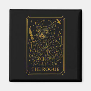 Rpg-Spieler Schurke D20-Würfel Nerdy-Geek-Katze Mä Magnet